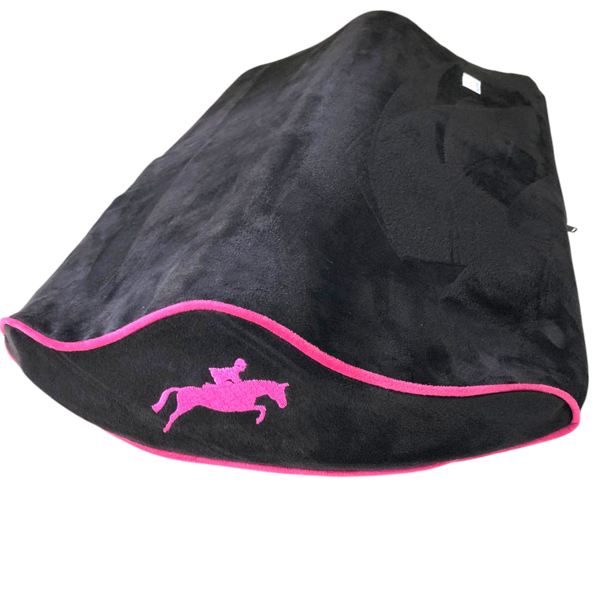 NEW! SaddleMattress TM Supreme Hot Pink Jumping Horse & Rider in Black