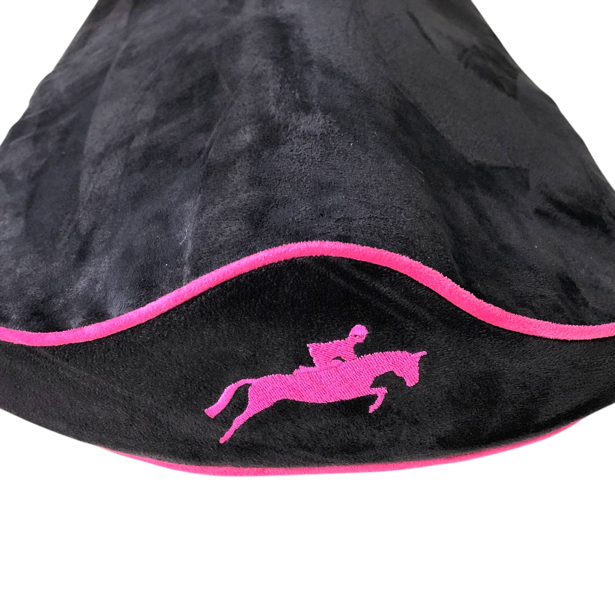 NEW! SaddleMattress TM Supreme Hot Pink Jumping Horse & Rider in Black