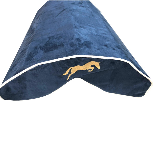 SaddleMattress TM Vertex Gold Horse Bascule in Dark Blue