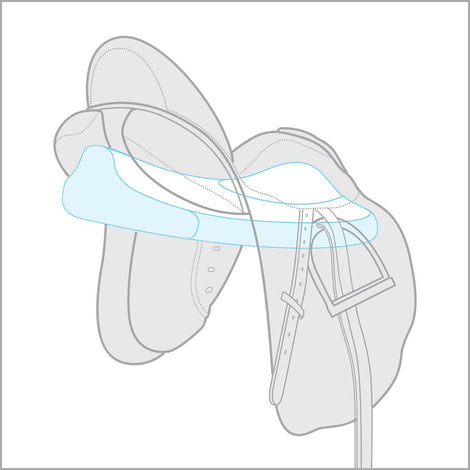 cutaway image of a saddlemattress 