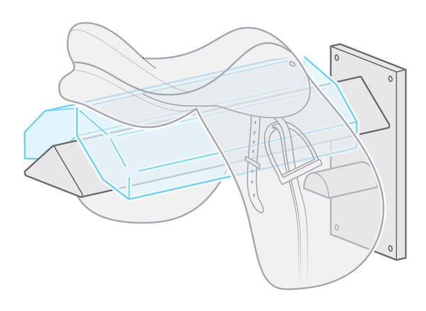 Illustration of Vertex on a Wooden saddle rack